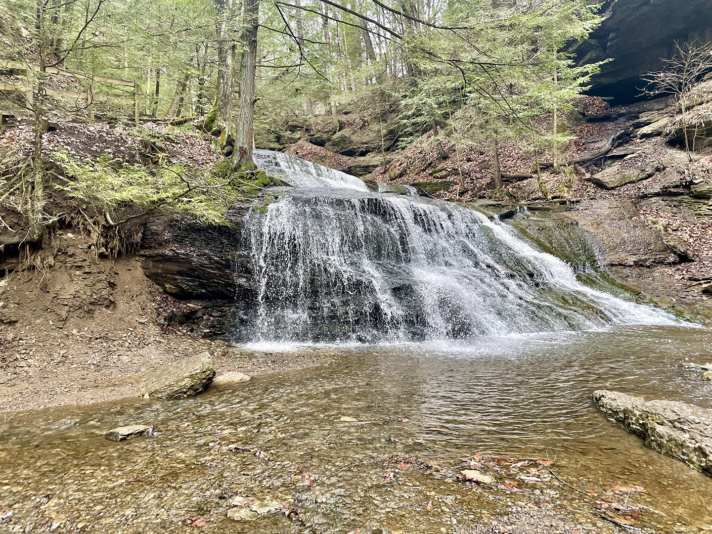 March hike on Hell’s Hollow Trail